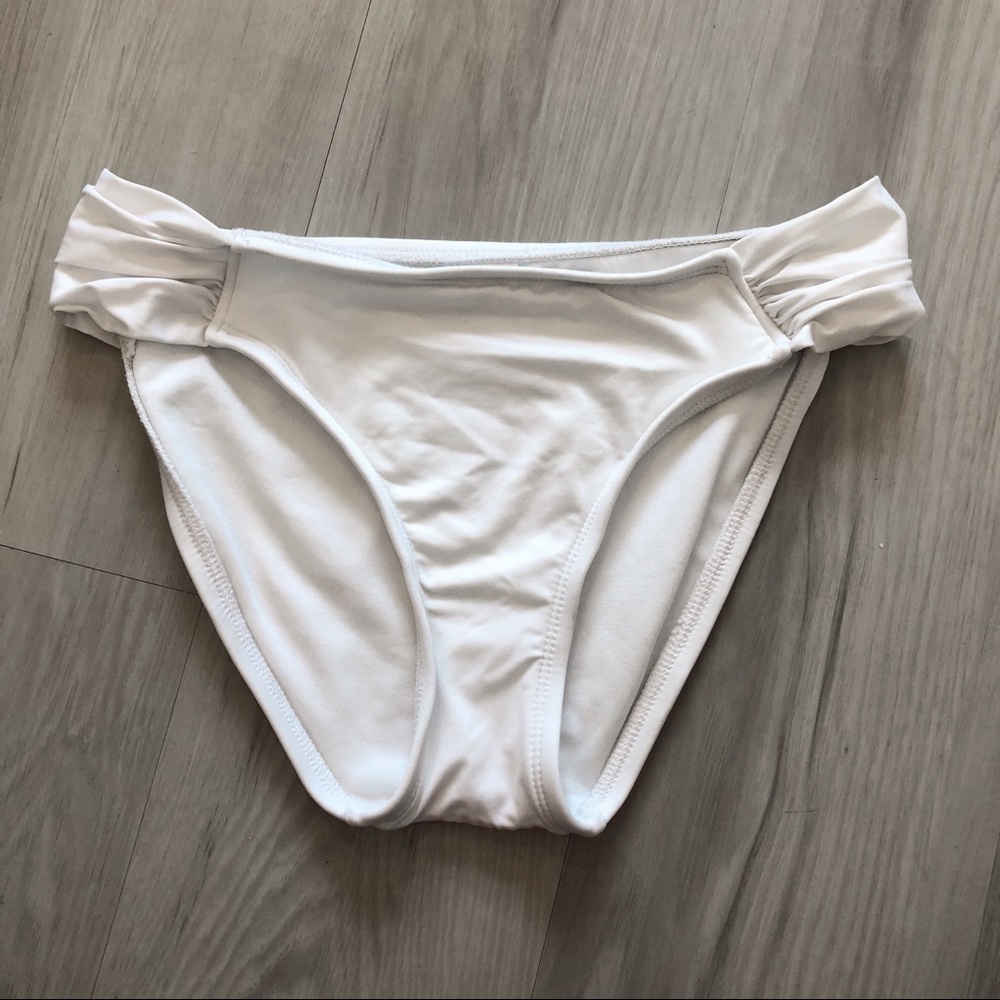 White bikini bottoms